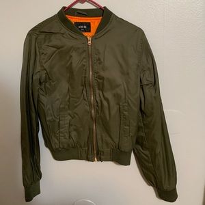 Army Green Bomber Jacket